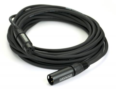 Whirlwind XLR to XLR Accusonic +2 audio cable, Neutrik Connector, 25'