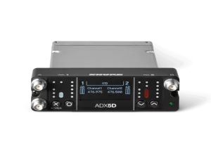ADX5DUS=-A Axient® , Shure ADX5DUS, Digital Dual-Channel Portable Wireless Receiver 470-636 Mhz