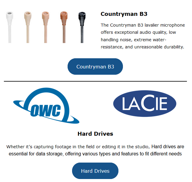 Countryman B3 & Hard drives