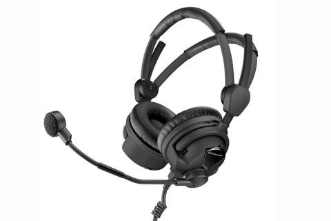 Sennheiser HMD26-II Professional Broadcast Headset, dynamic microphone, 600 Ohm, XLR and 1/4"