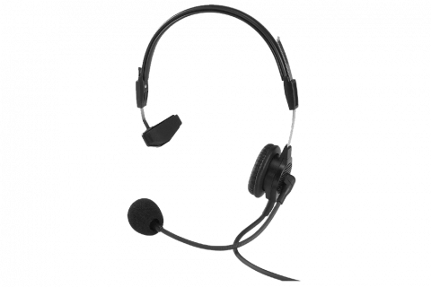 Telex PH-88R5 Light Weight Single Sided Headset with Flexible Dynamic Boom Mic, A5M Connector