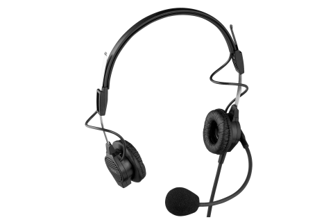 Telex PH 44 Light Weight Dual Sided Headset with Flexible Dynamic Boom Mic, A4F Connector Telex PH 44 Light Weight Dual Sided Headset with Flexible Dynamic Boom Mic, A4F Connector